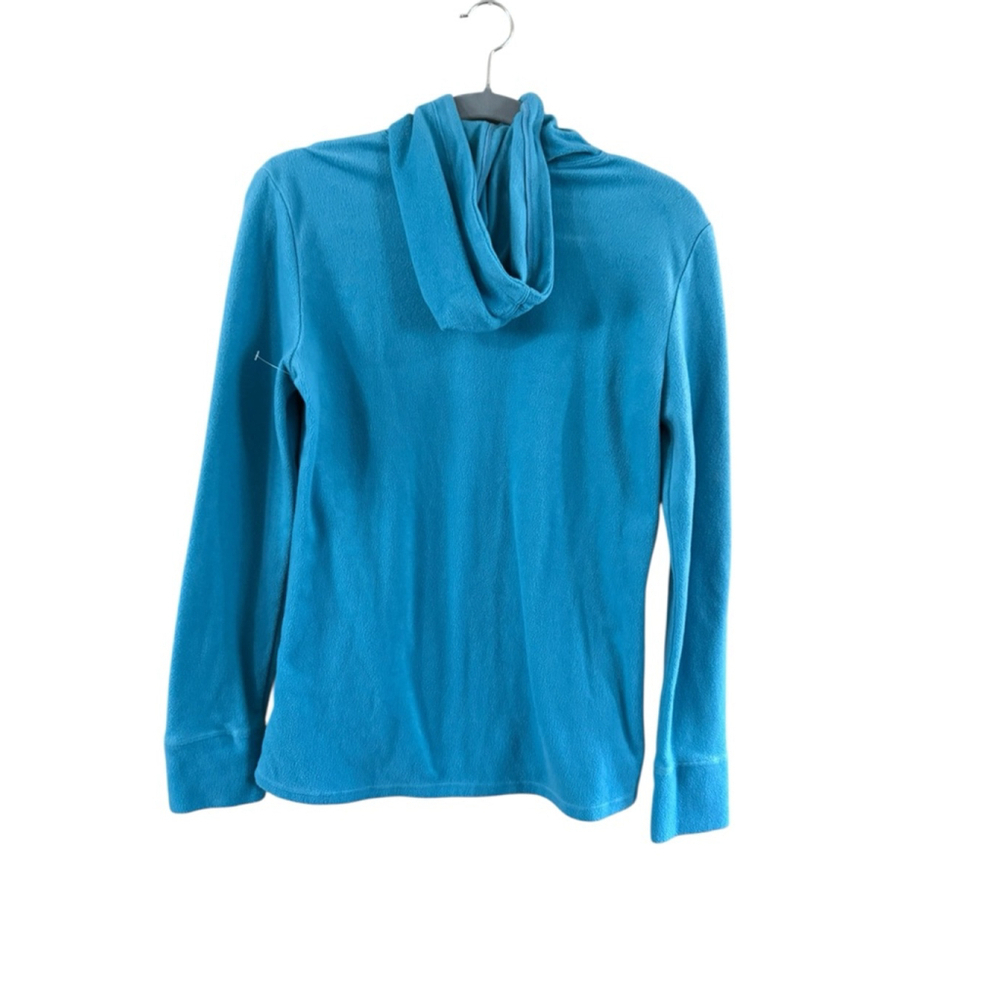 Women's Cuddl Duds Blue Fleece Hoodie M - Picture 3 of 8